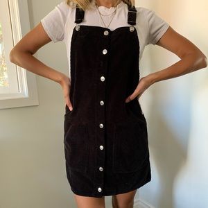 Topshop pinafore corduroy dress, size 6